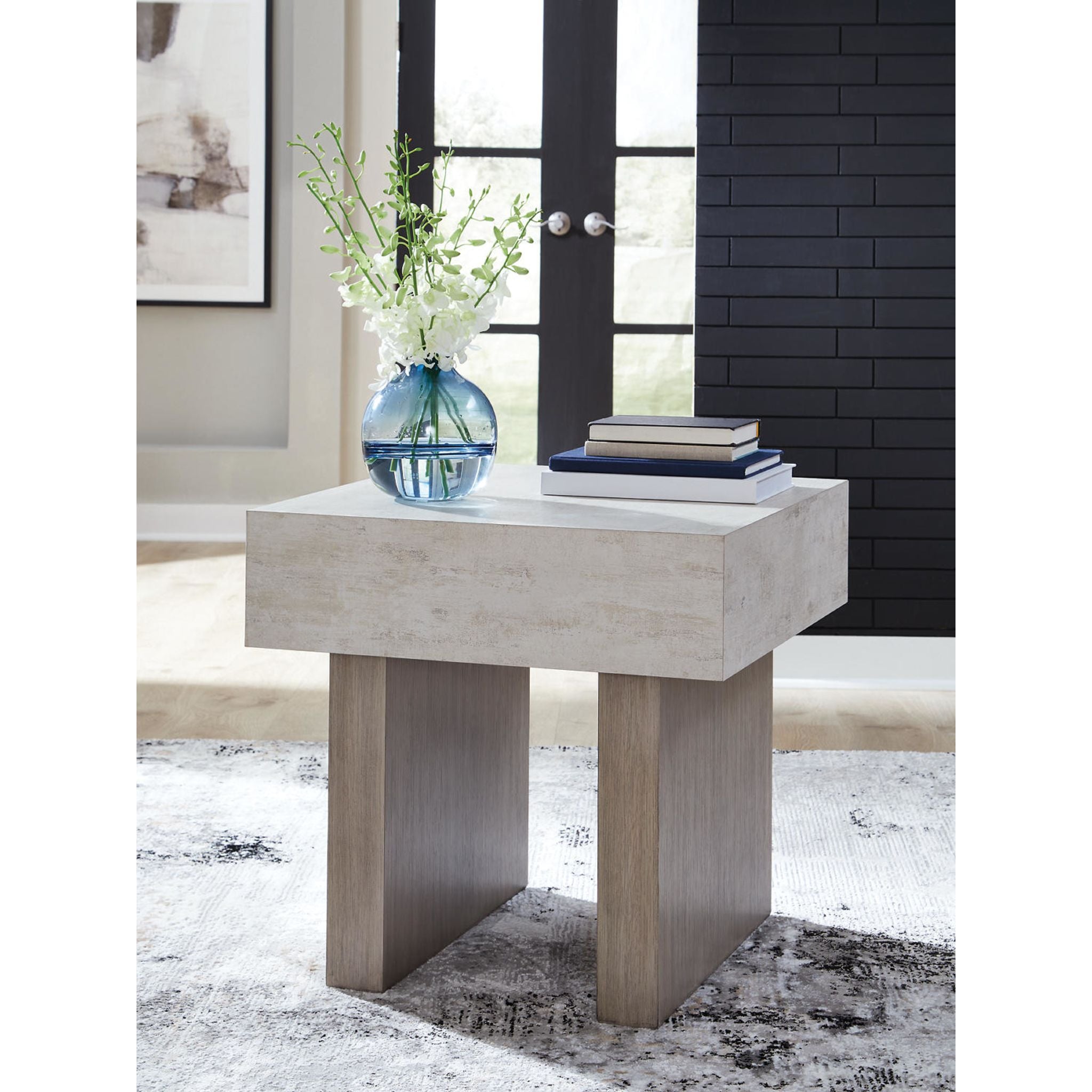 Jorlaina End Table - Light Grayish Brown