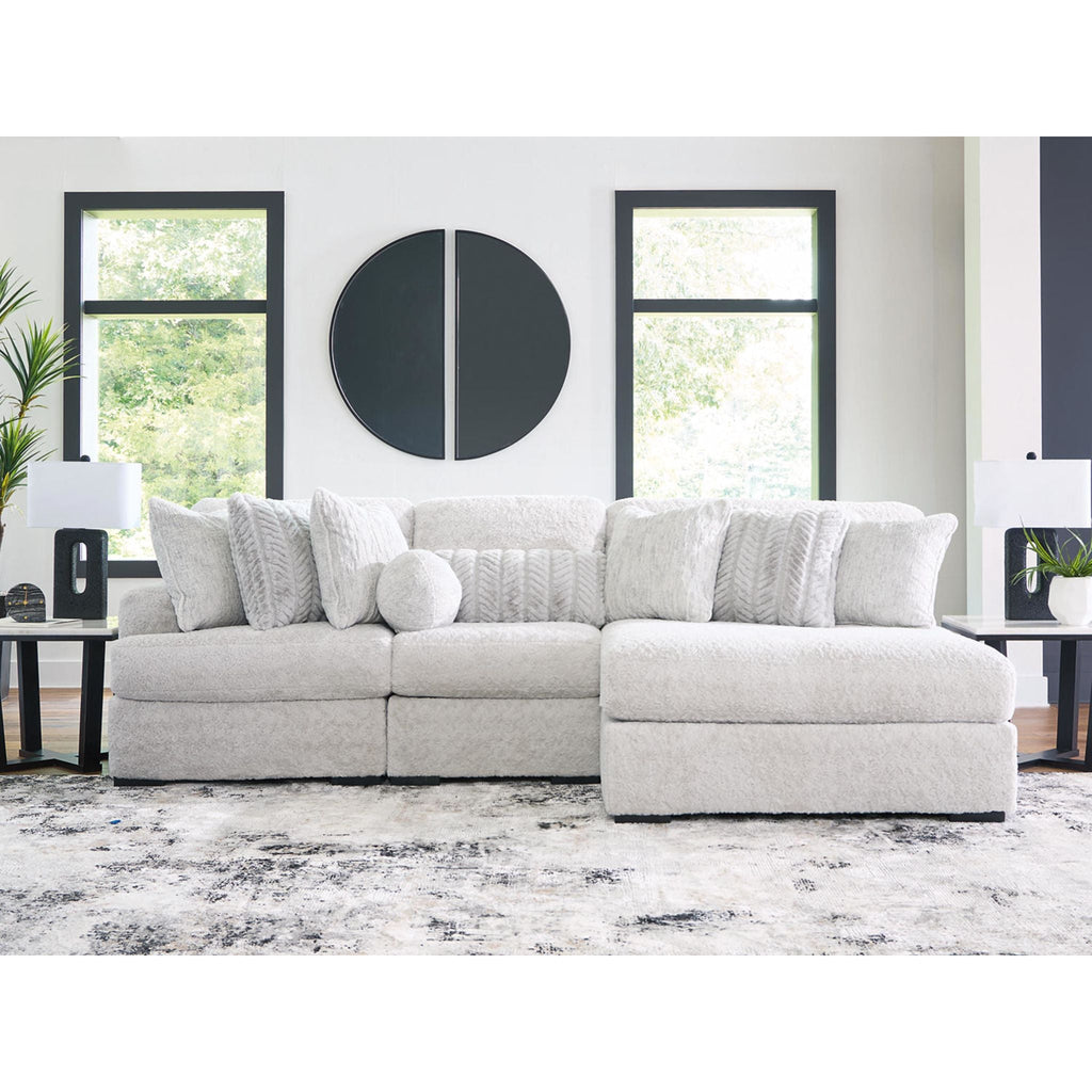Cuddle Plush 3 Piece Modular Sectional with Chaise