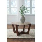 Tanidore Coffee Table - Warm Brown