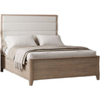 Ellesmere 6 Piece Full Panel Bedroom - Champagne/White