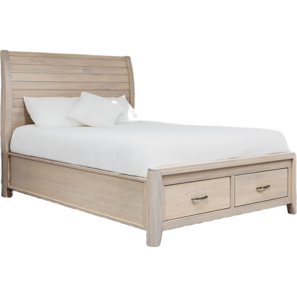 Ellesmere 6 Piece Sleigh Storage Bedroom - Champagne