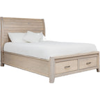 Ellesmere 6 Piece Sleigh Storage Bedroom - Champagne