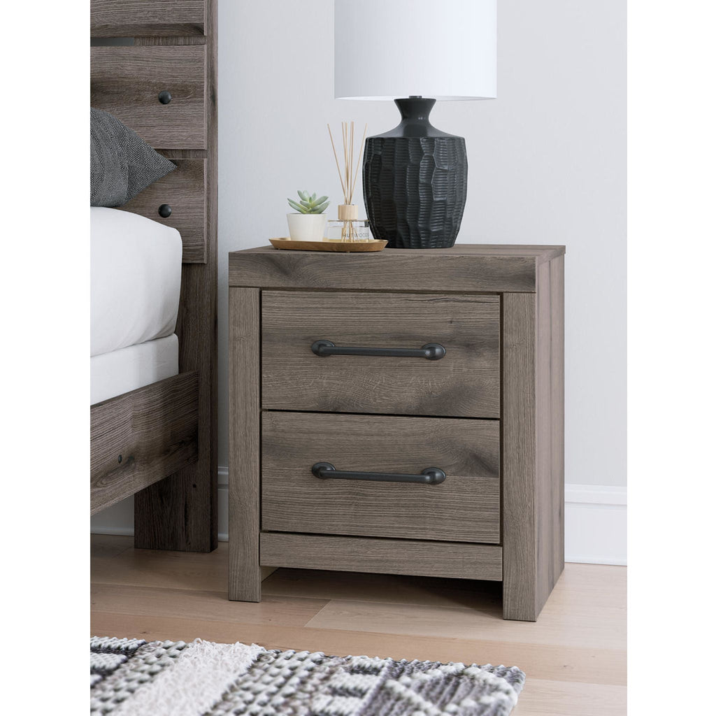 Graystorm Nightstand - Brown Gray
