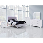 Jarlee Queen Panel Bed - White
