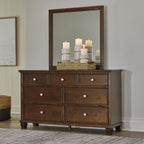 Danabrin Dresser and Mirror - Brown