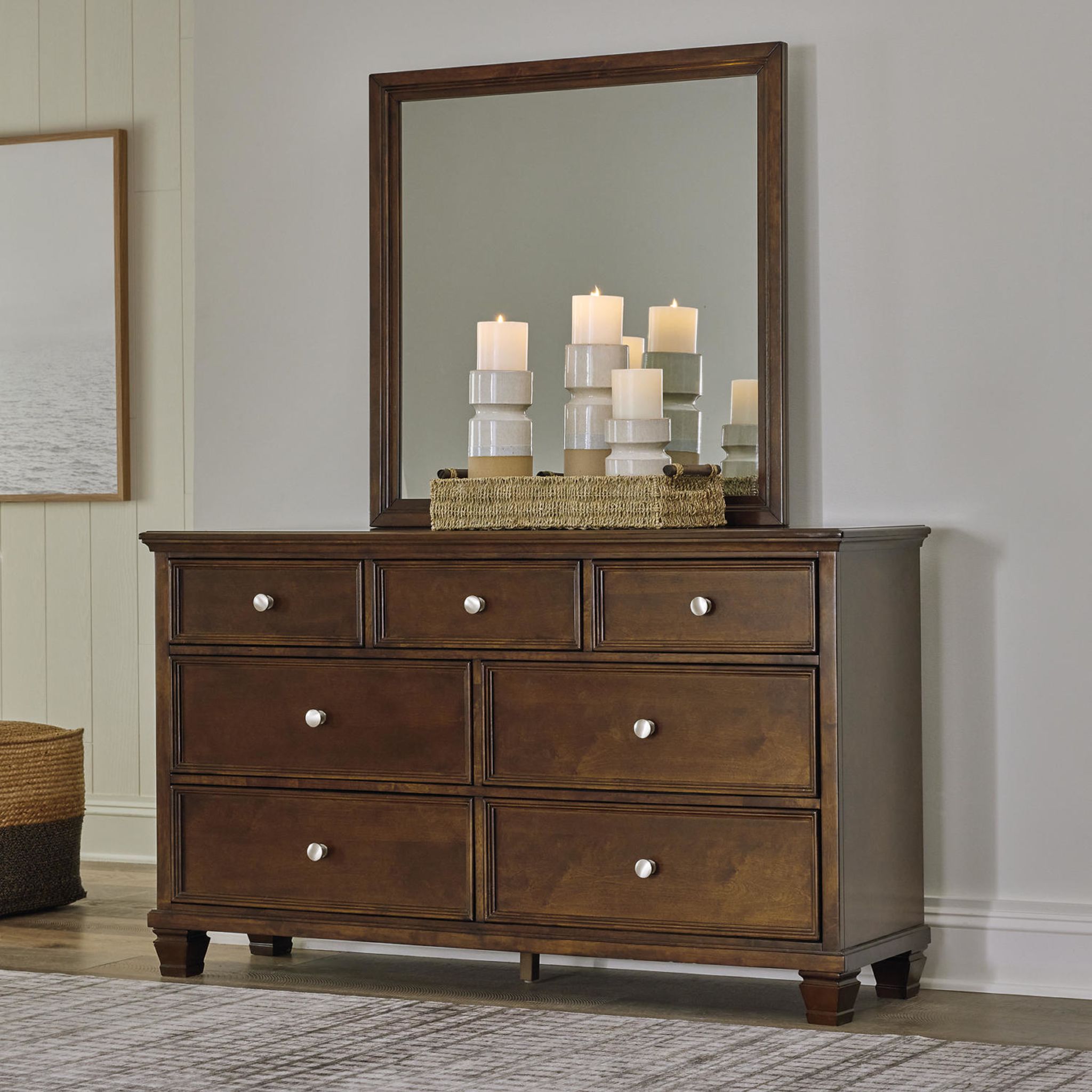 Danabrin Dresser and Mirror - Brown