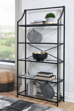 Dakerwell Bookcase - Antique Black