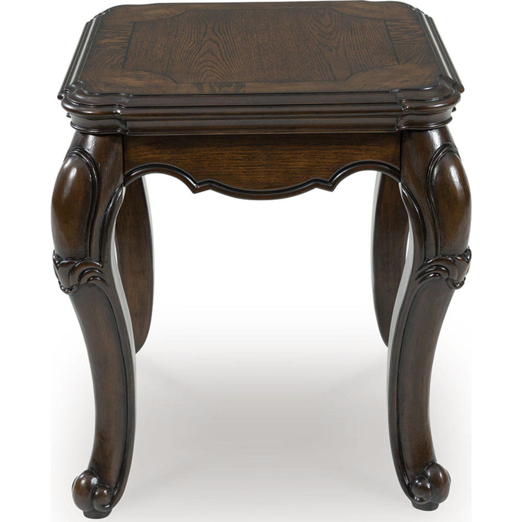 Maylee End Table - Dark Brown