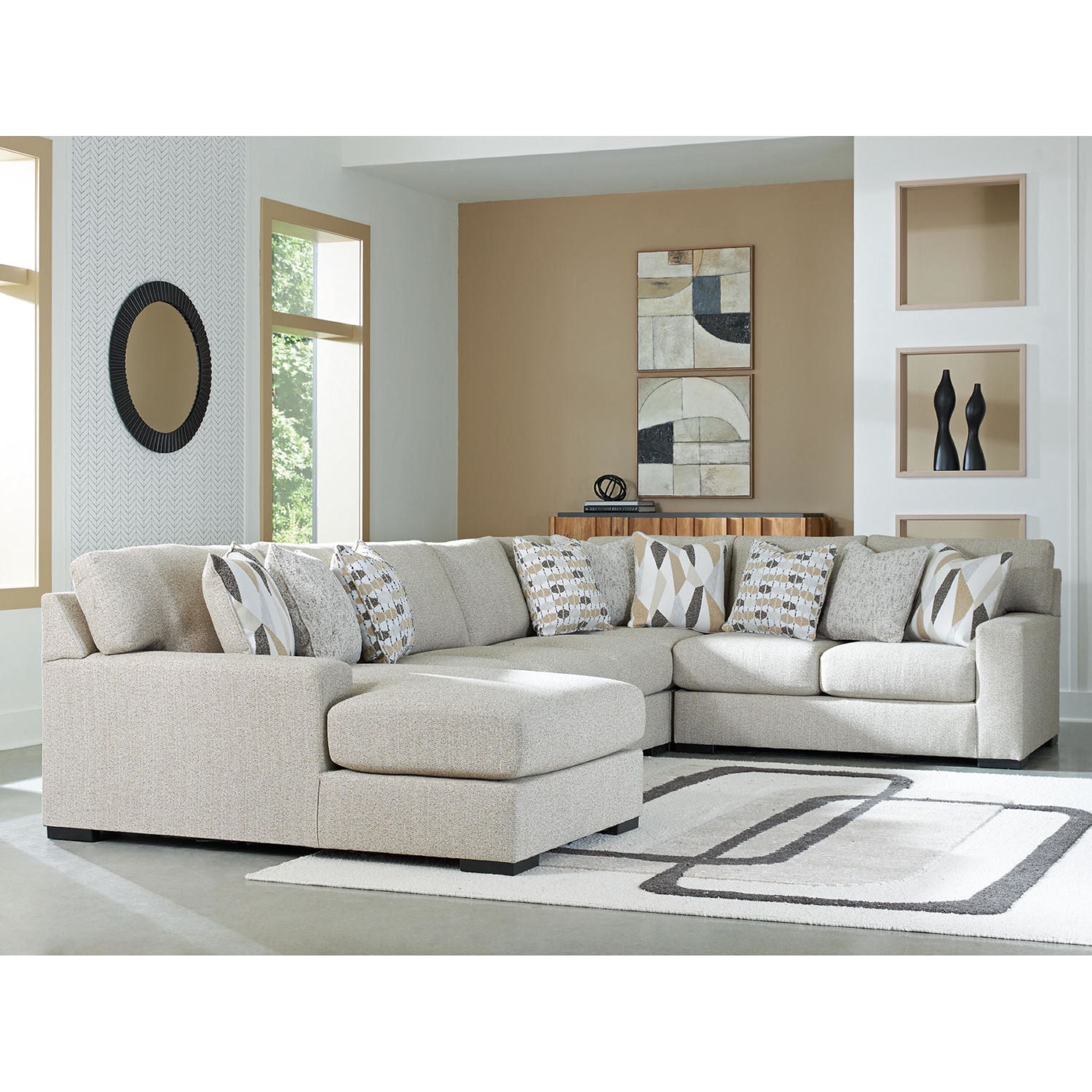 Laurelgrove 5 Piece Sectional with Chaise
