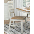 Purlaney Dining Chair - Antique White/Natural - (PCD627-01)