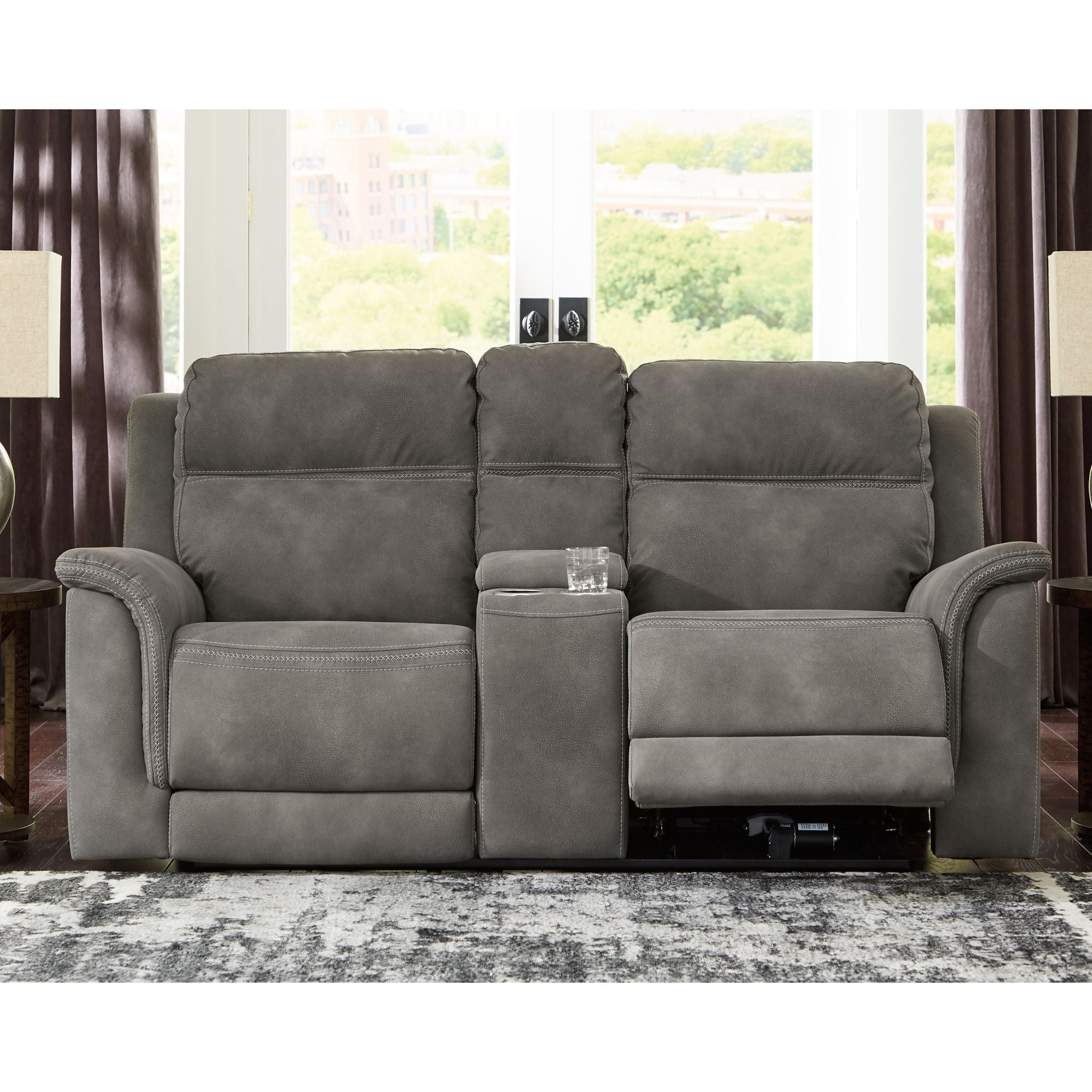 Next-Gen Power Reclining Loveseat with Console - Slate