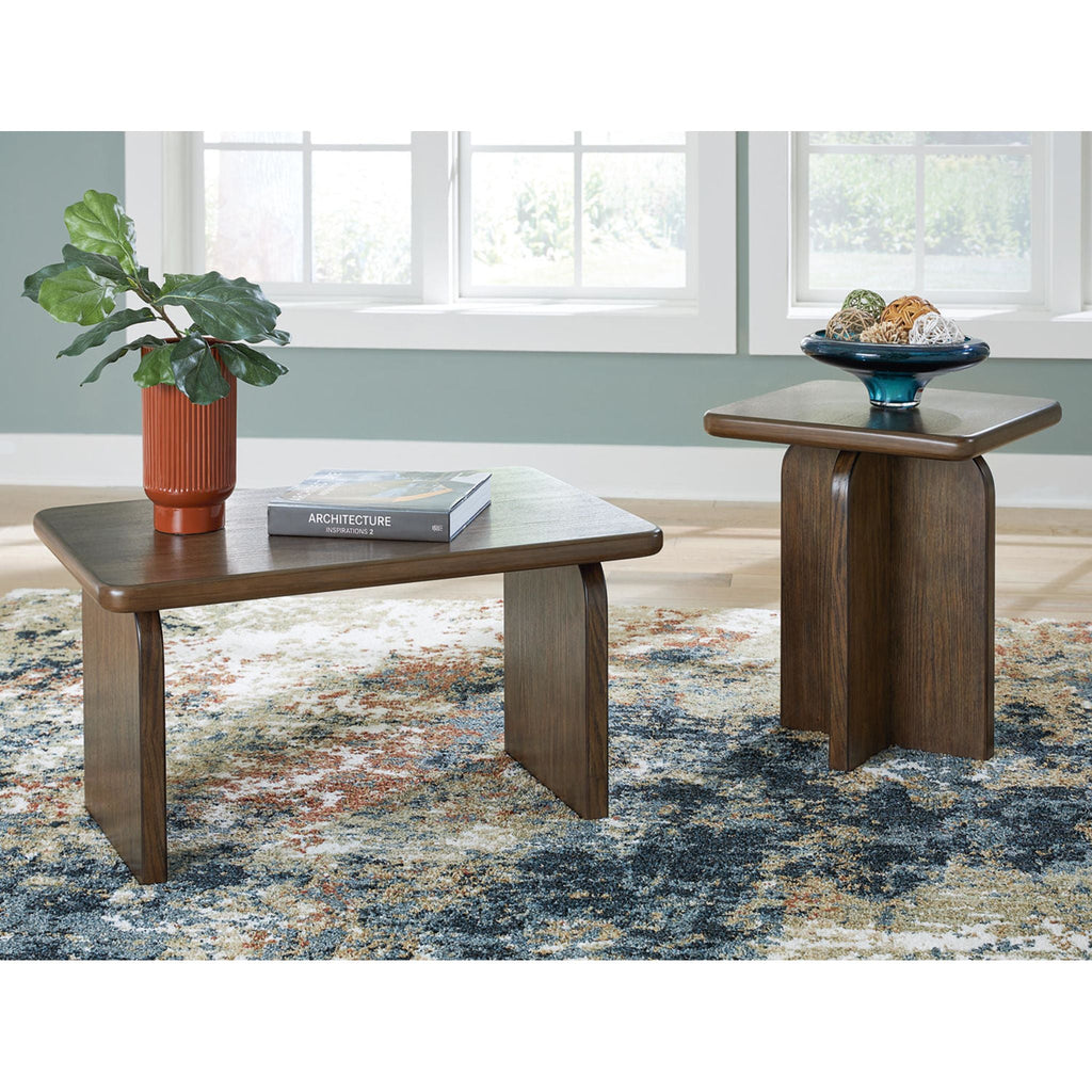 Shawbeck 2 Pack Tables - Medium Brown