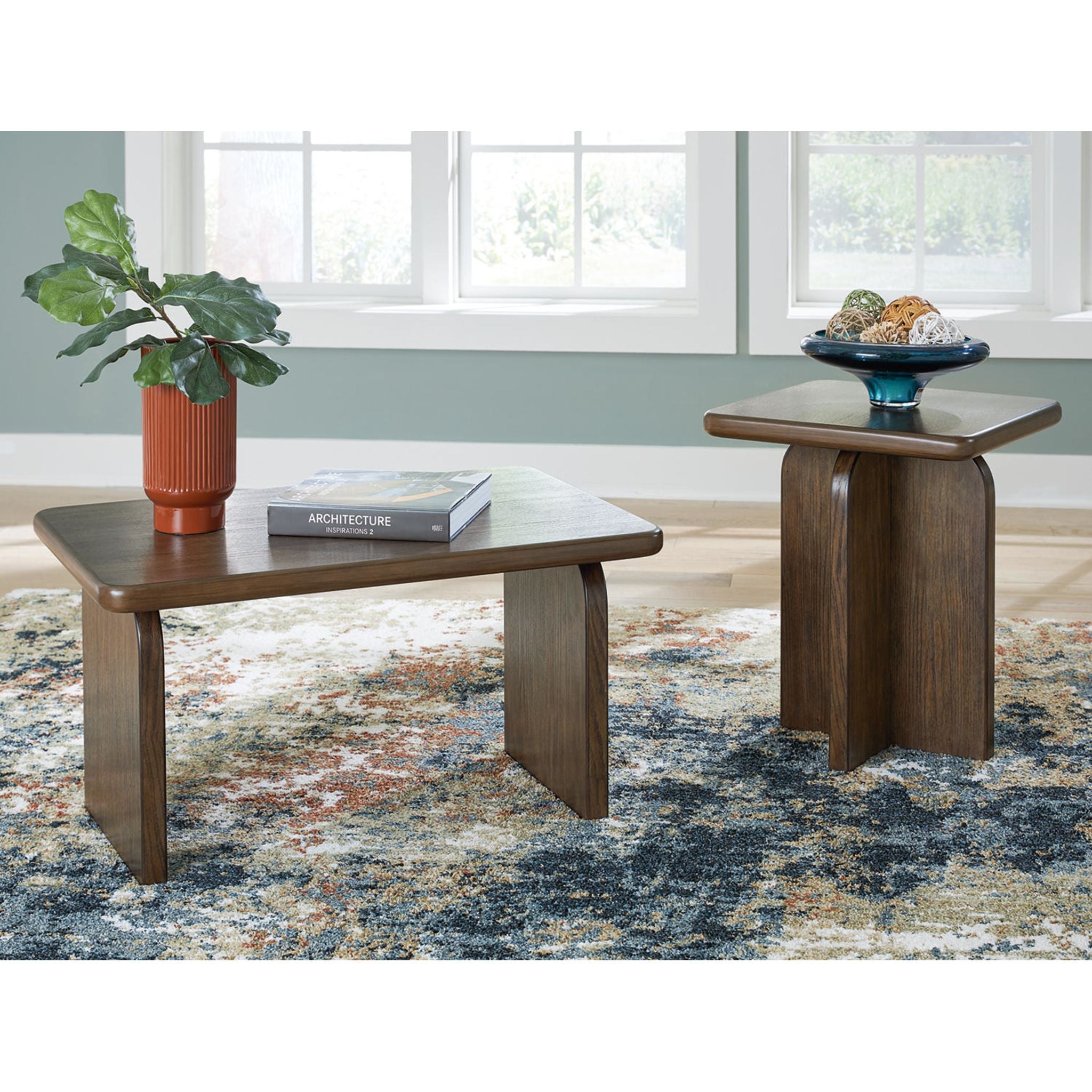 Shawbeck 2 Pack Tables - Medium Brown