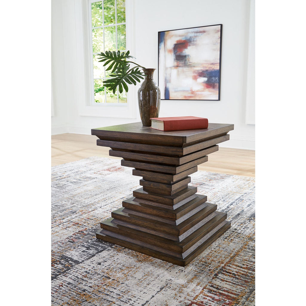 Hannodream End Table - Warm Brown