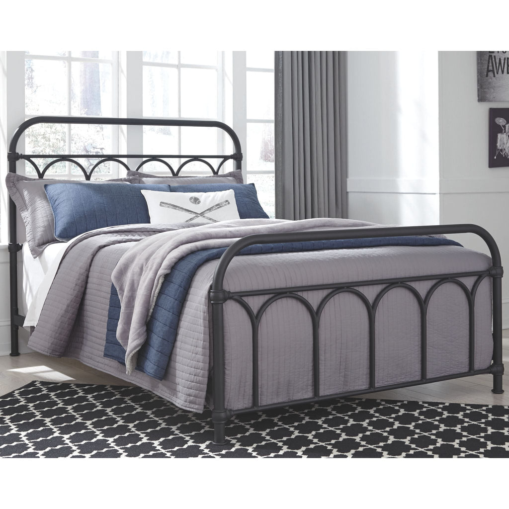 Nashburg Metal Bed - Black