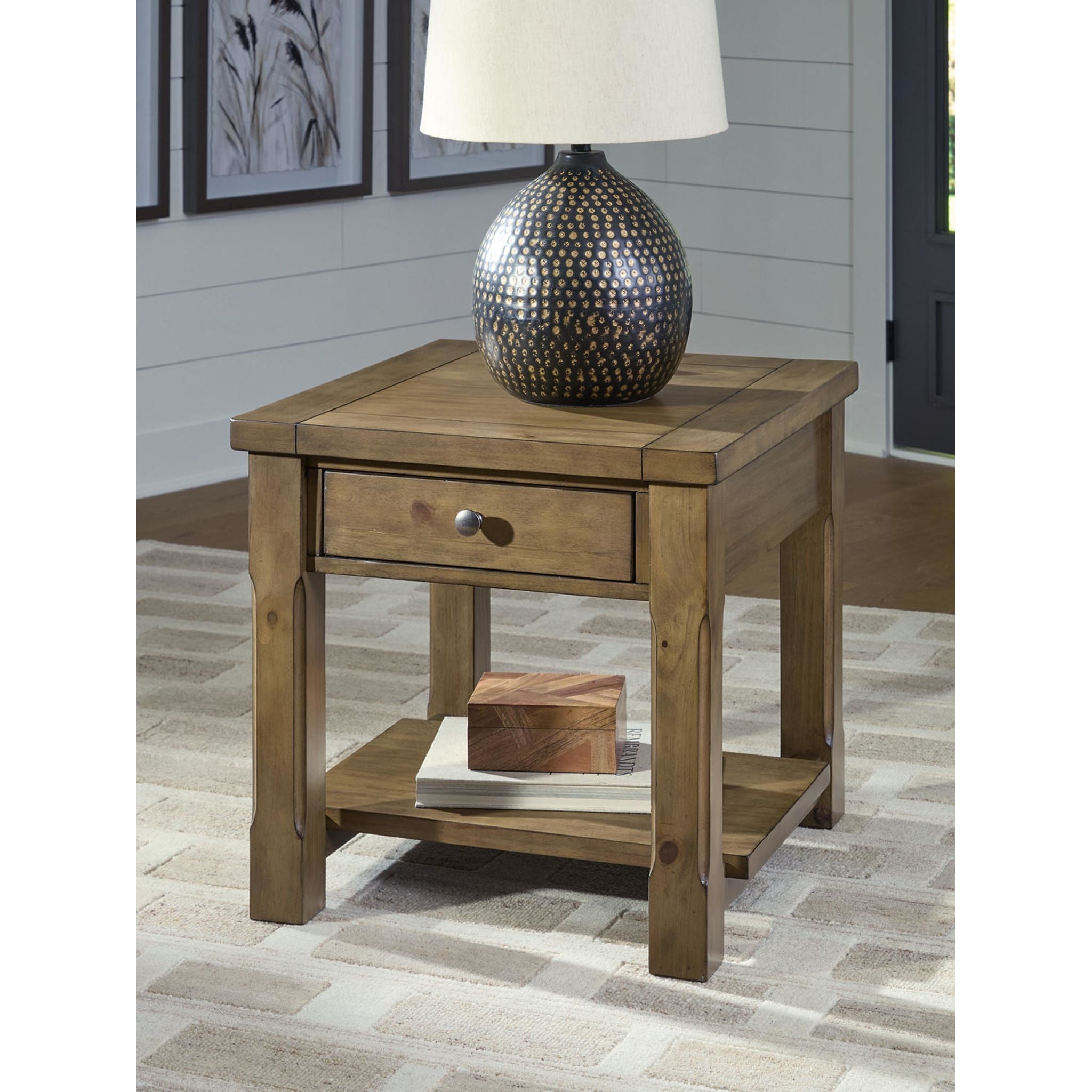 Vandenmore End Table - Medium Brown