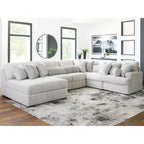 Cuddle Plush 6 Piece Modular Sectional with Chaise