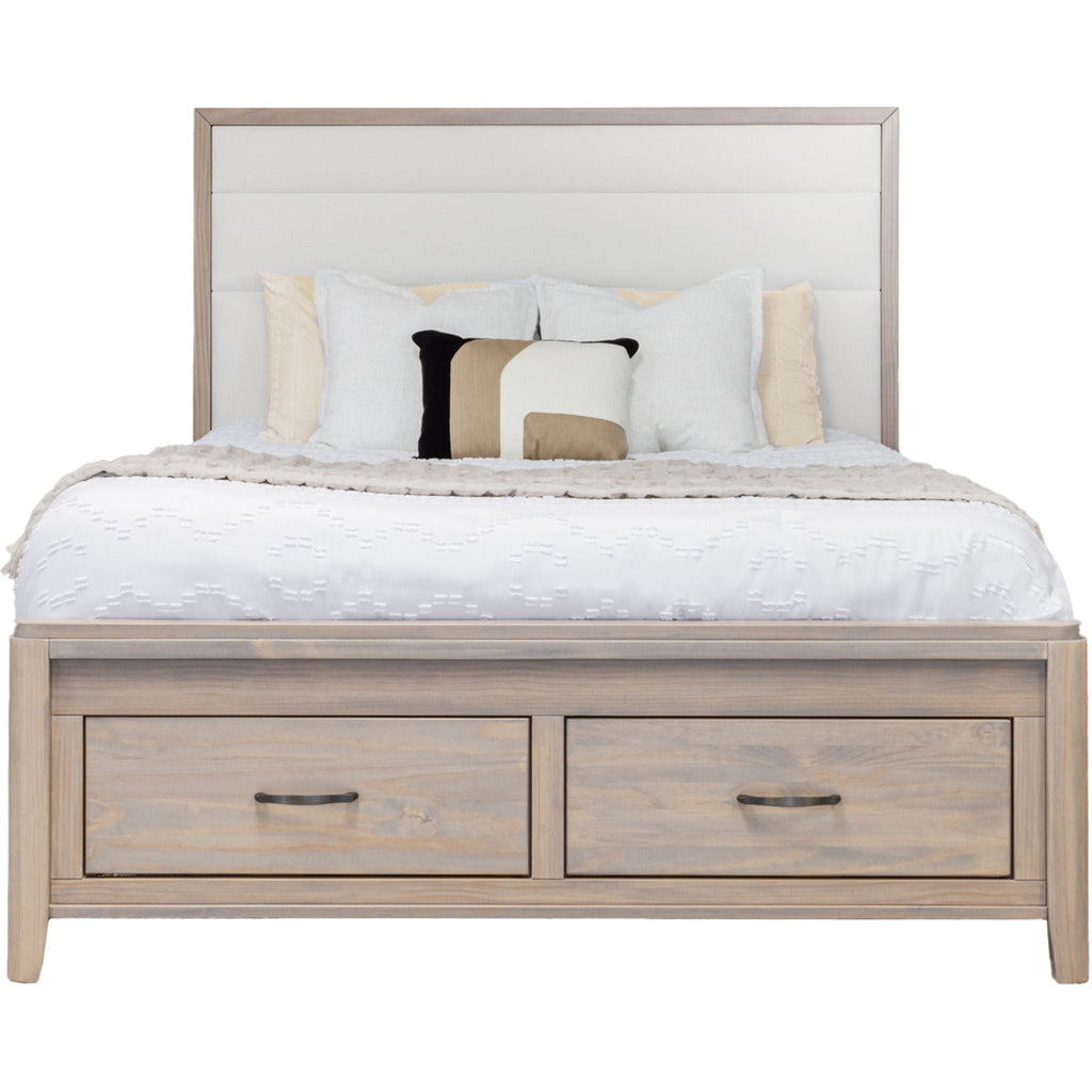 Ellesmere 6 Piece Full Storage Bedroom - Champagne/White