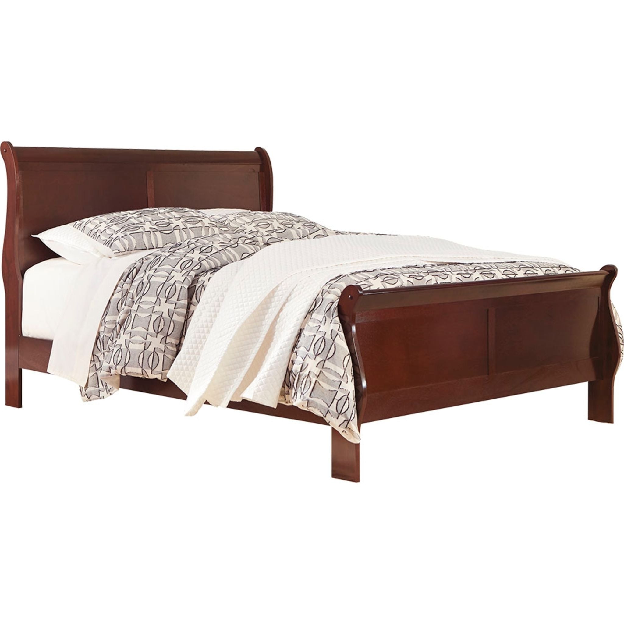 Alisdair 5 Piece King Sleigh Bedroom - Dark Brown