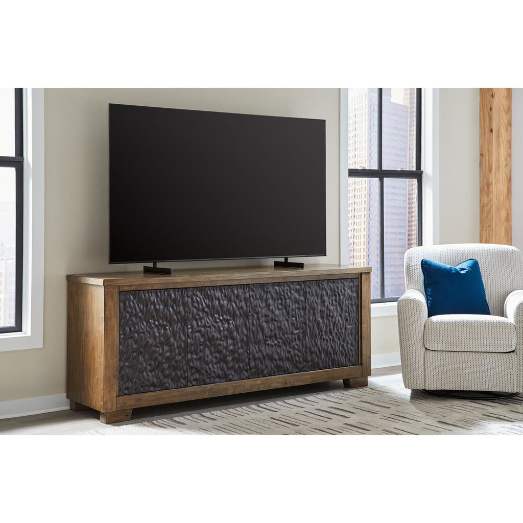 Rosswain TV Stand - Warm Brown
