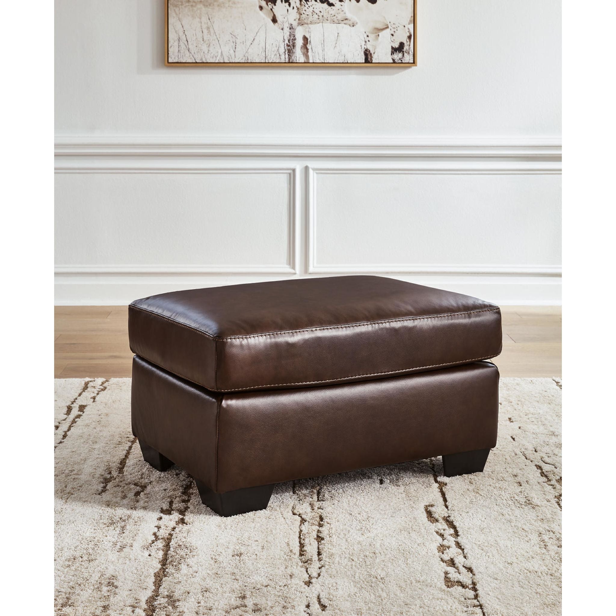 Santorine Ottoman - Dark Brown
