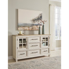 Shaybrock Dresser - Antique White/Brown