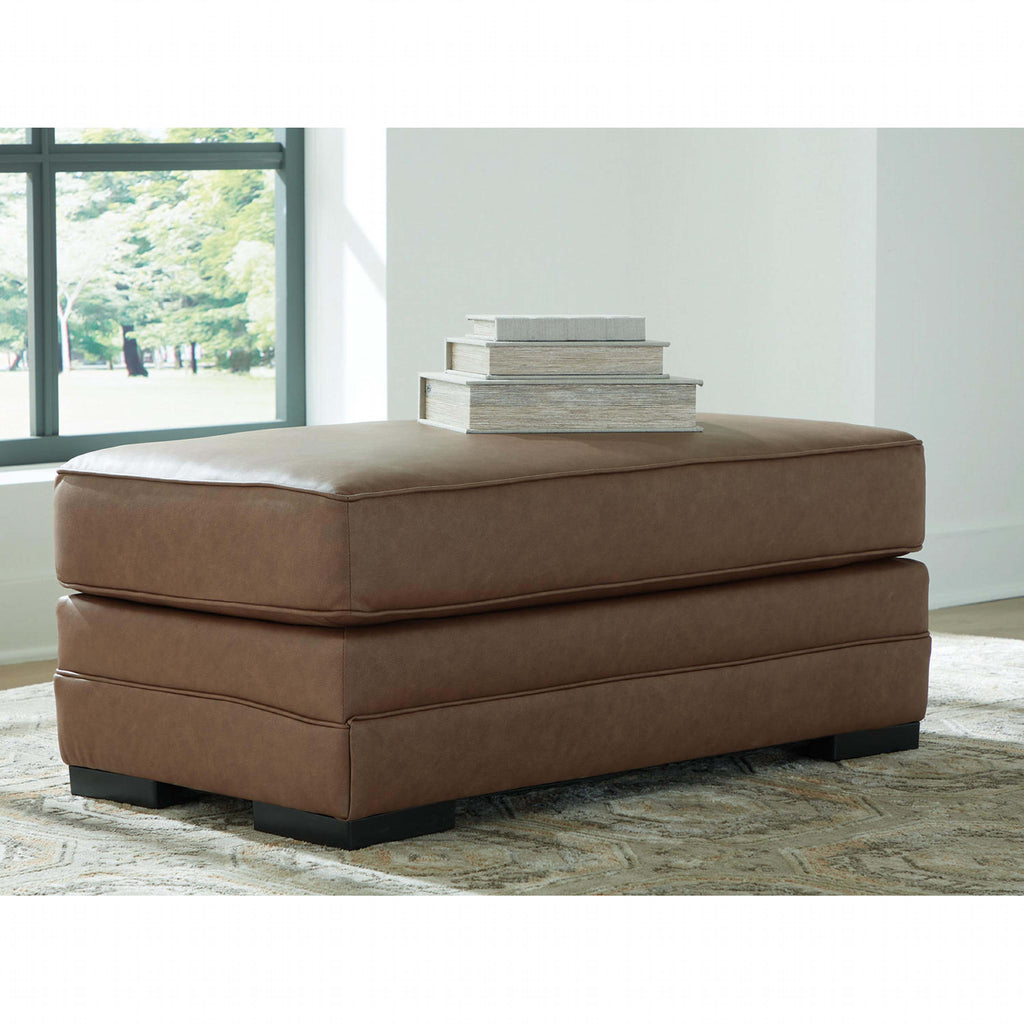 VillaCourt Ottoman - Caramel