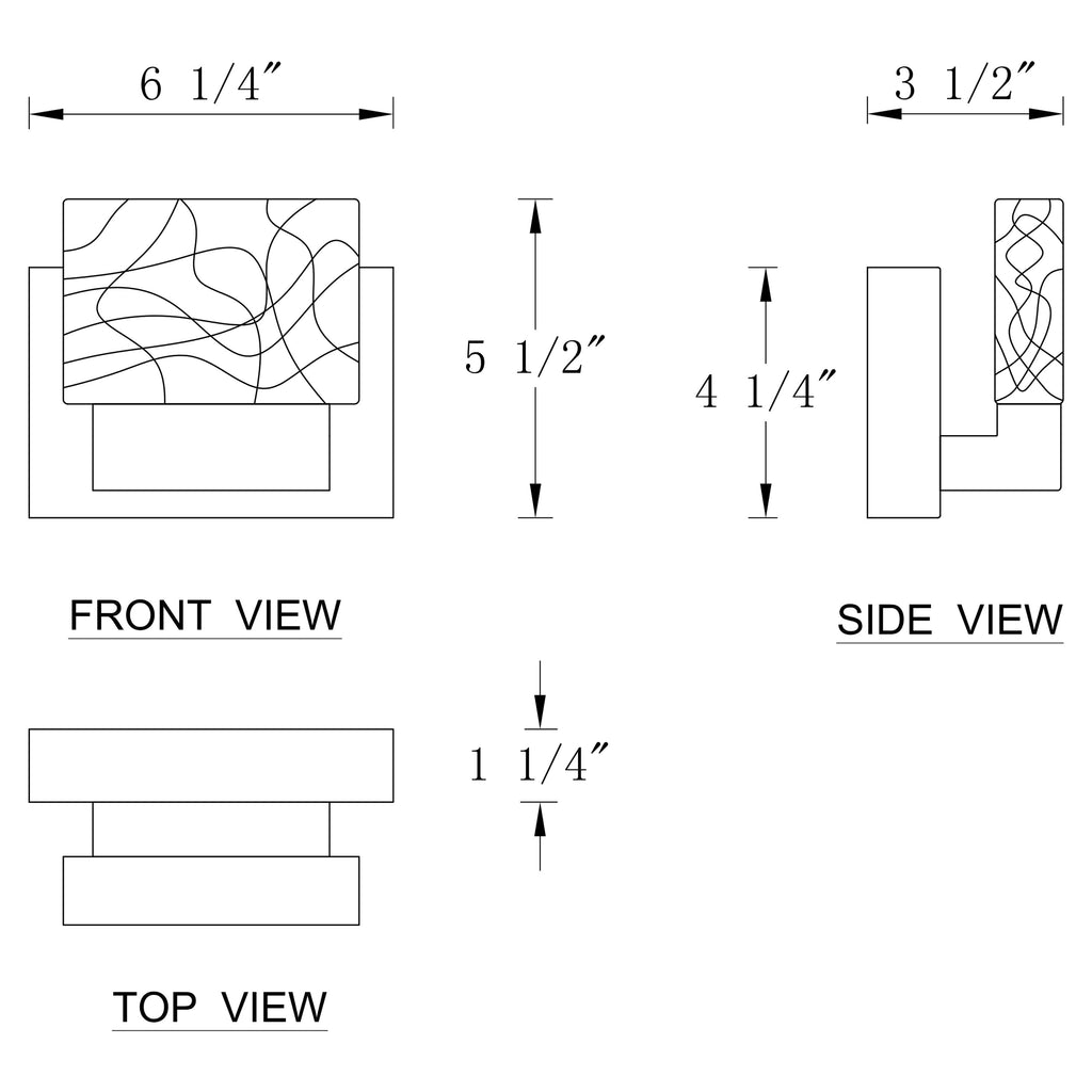 C Cattleya Stainless Steel 3000K Integrated LED Vanity Light with Art Glass Shades - Chrome
