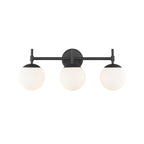 929 Lighting 3 Light Bathroom Vanity Fixture in Multiple Finishes with Opal Glass Shades