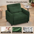 3-in-1 Adjustable Sleeper Sofa Bed, Pull Out Chair Sofa, Convertible Folding Bed for Living Room