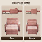 3-in-1 Adjustable Sleeper Sofa Bed, Pull Out Chair Sofa, Convertible Folding Bed for Living Room