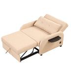 3-in-1 Pull-Out Sofa Sleeper with Collapsible Wing Table & USB Ports by Harper&Bright Designs