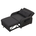 3-in-1 Pull-Out Sofa Sleeper with Collapsible Wing Table & USB Ports by Harper&Bright Designs