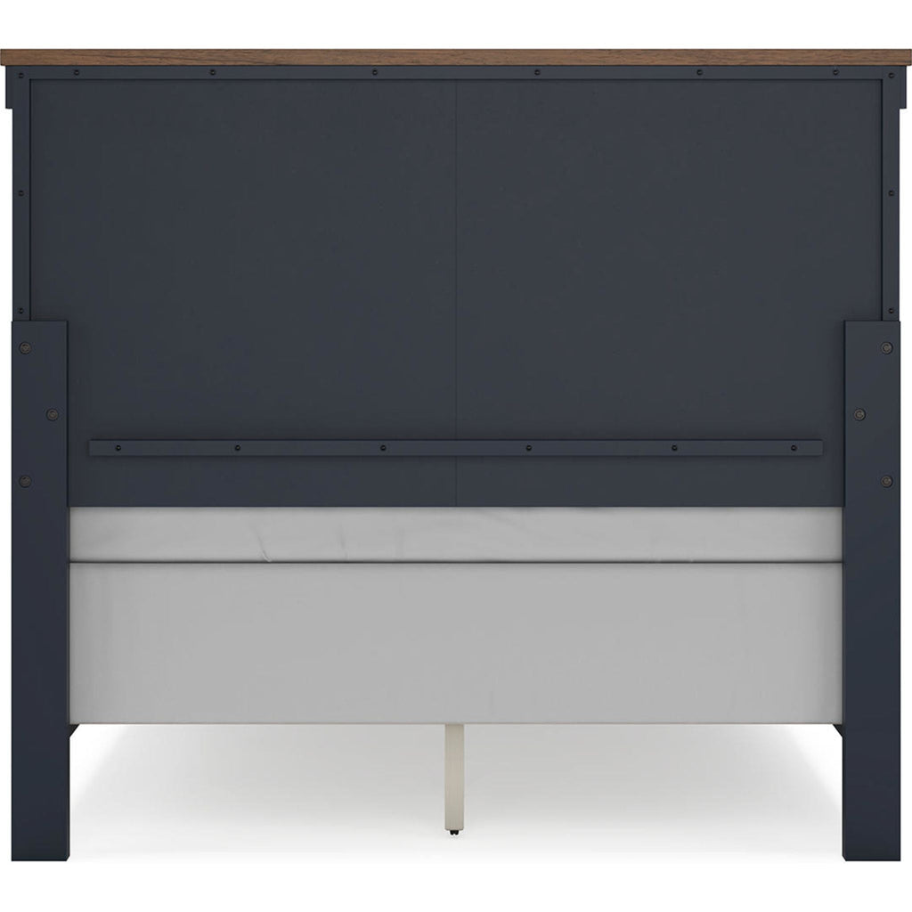 Landocken 6 Piece Panel Bedroom - Blue/Brown