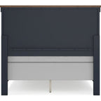 Landocken 6 Piece Panel Bedroom - Blue/Brown