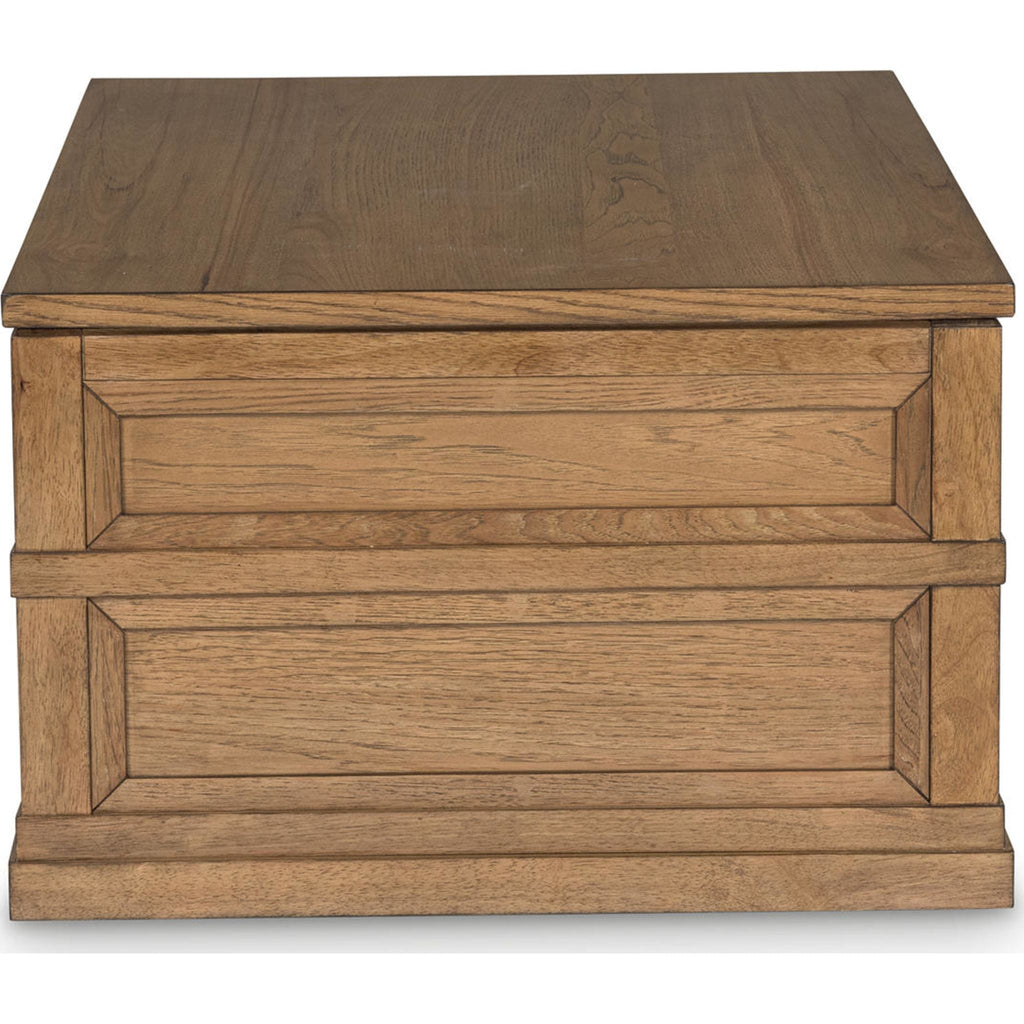 Sharlance Rectangle Lift Cocktail Table - Light Brown