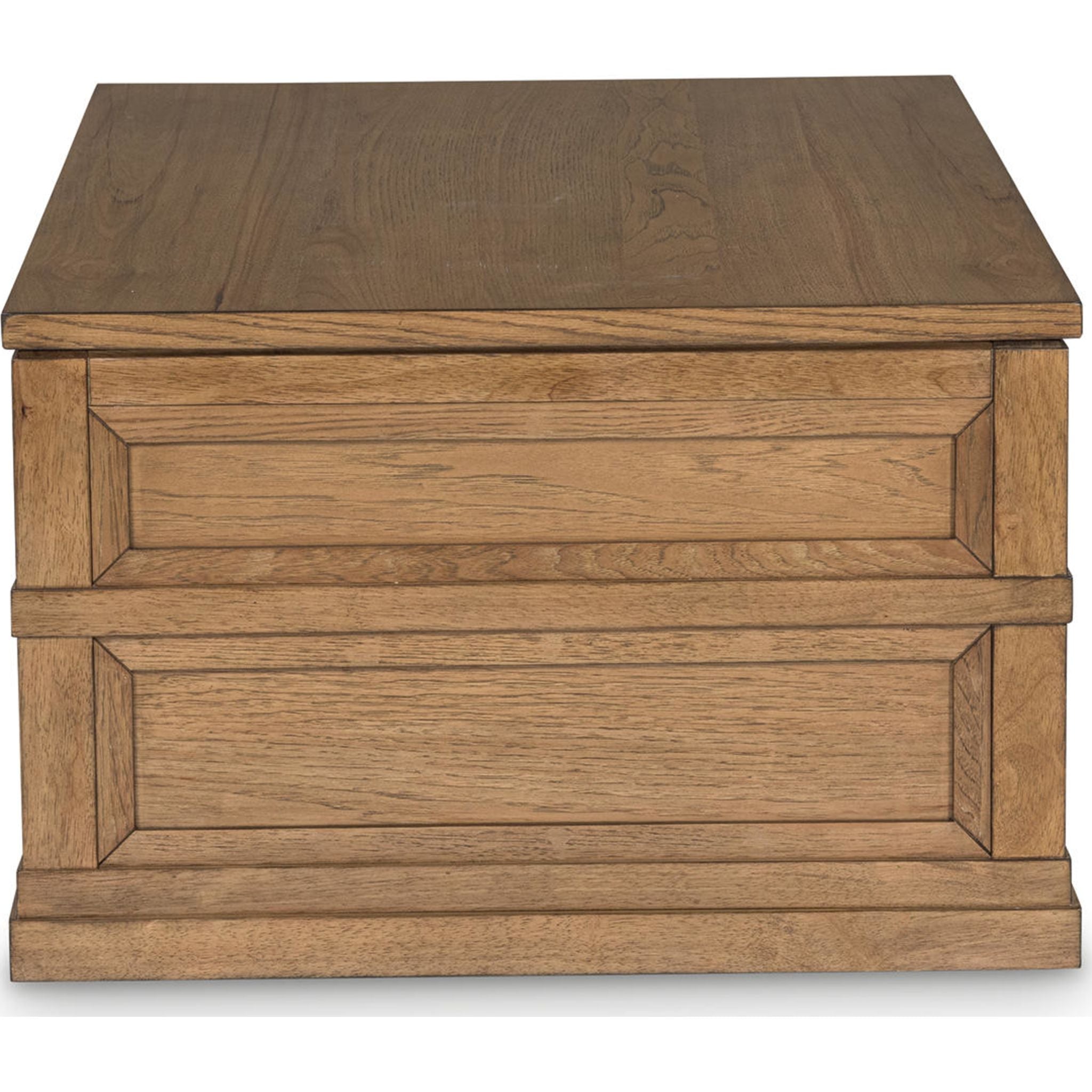 Sharlance Rectangle Lift Cocktail Table - Light Brown