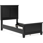 Lanolee 6 Piece Panel Bedroom - Black