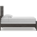 Prendonea Twin Panel Bed - Charcoal