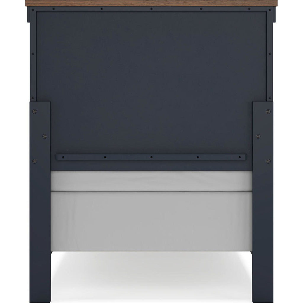 Landocken 6 Piece Panel Bedroom - Blue/Brown