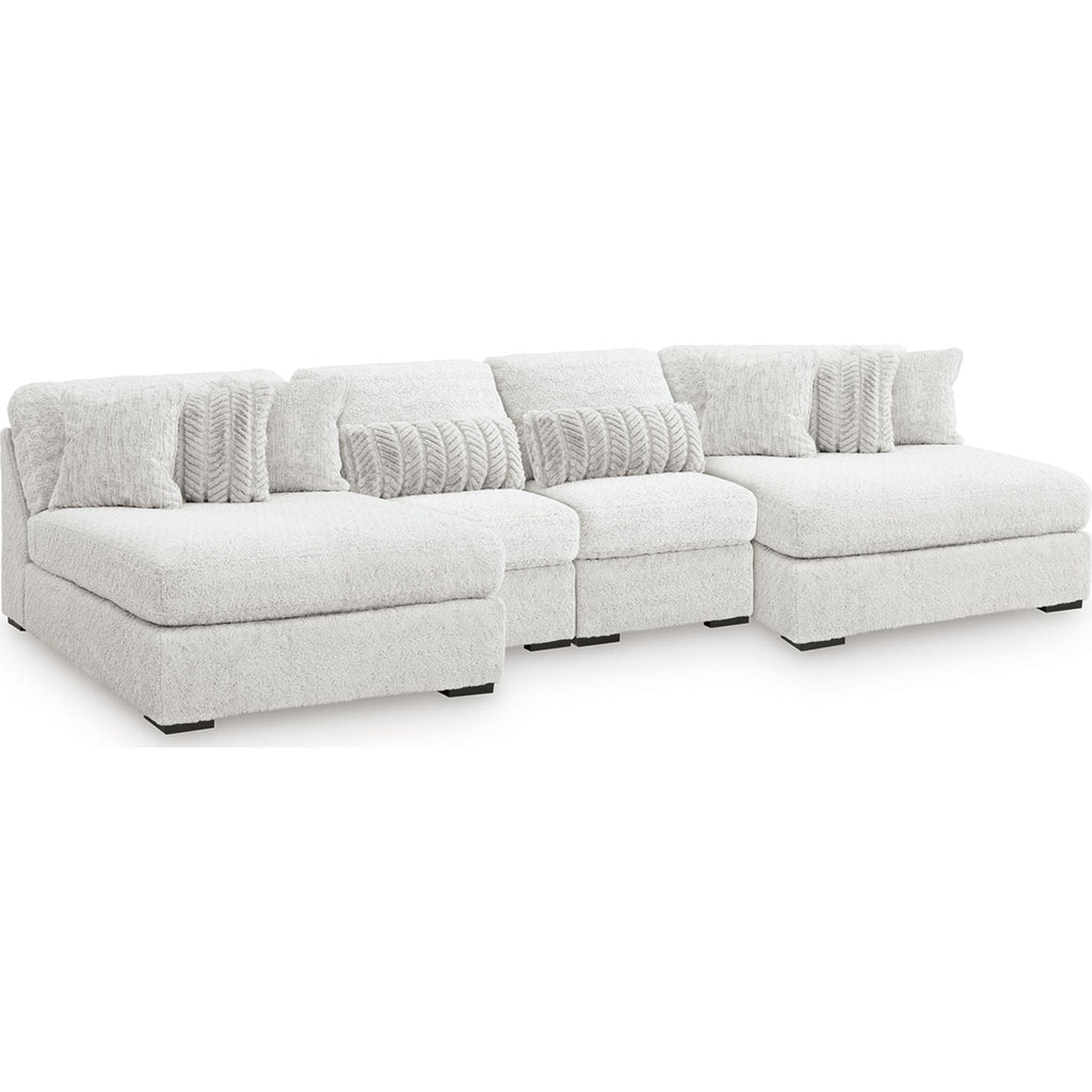 Cuddle Plush 4 Piece Modular Sectional with Dual Chaise