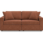 Modmax 6 Piece Modular Sectional with Chaise and Storage Console