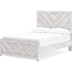 Cayboni 6 Piece Full Panel Bedroom - Whitewash