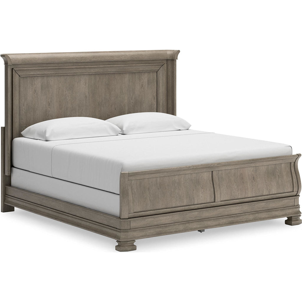 Lexorne 6 Piece King Sleigh Bedroom - Gray