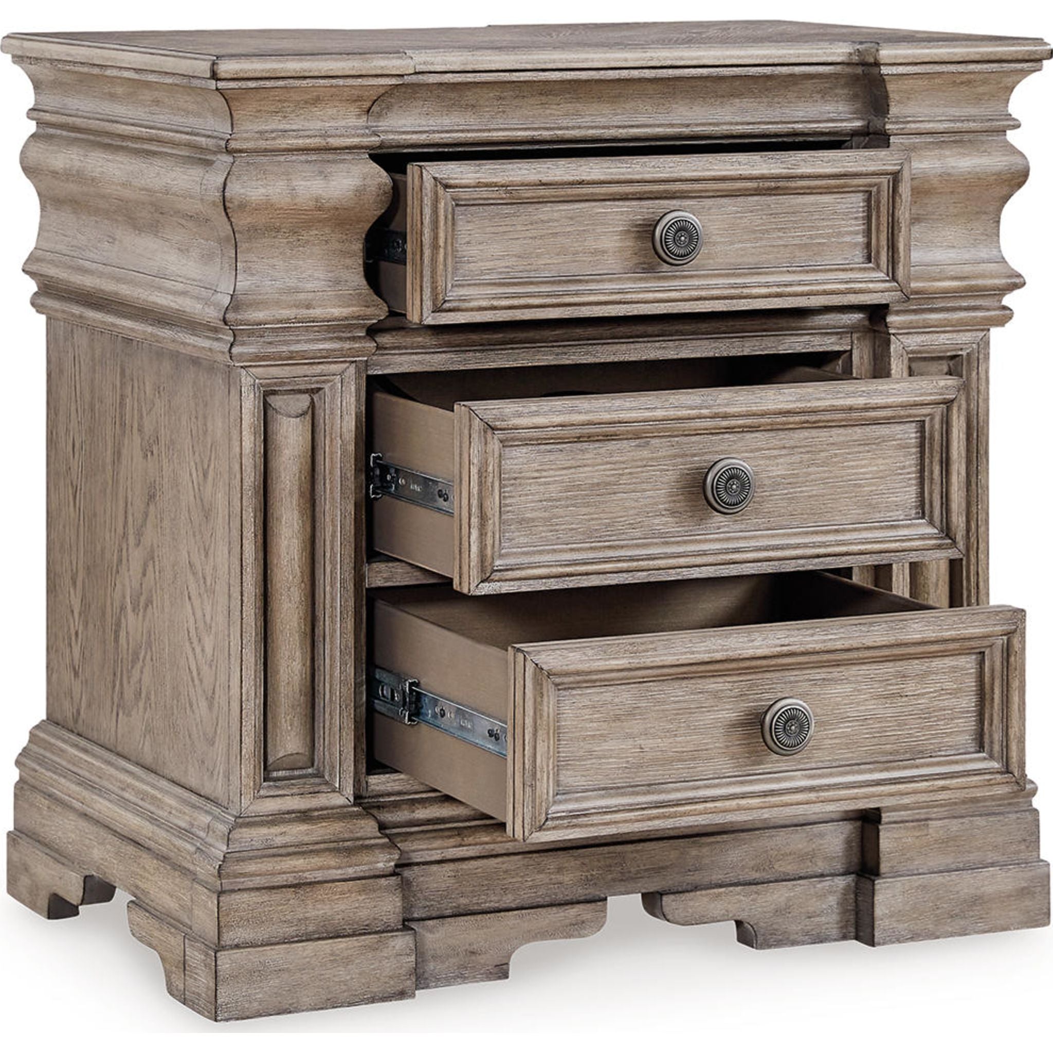 Blairhurst 6 Piece Queen Panel Bedroom - Light Grayish Brown