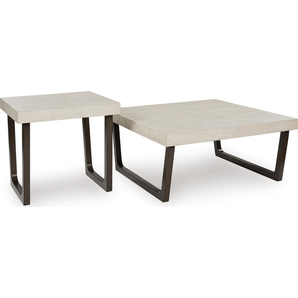 Westenfort 2 Pack Tables - Espresso/Gray