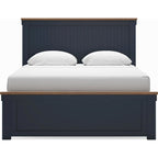 Landocken 6 Piece Queen Panel Bedroom - Blue/Brown