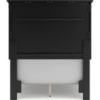 Lanolee 6 Piece Panel Bedroom - Black