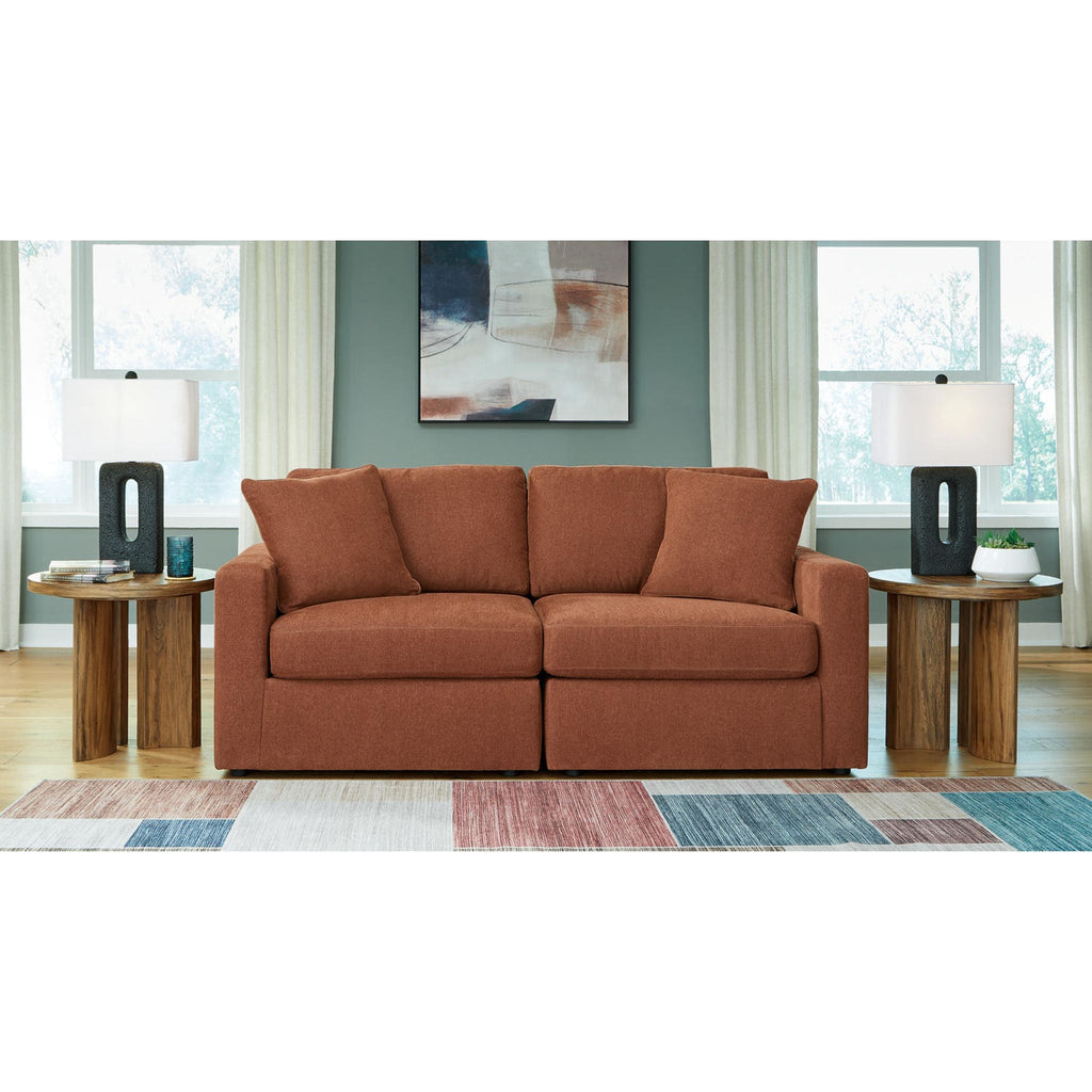 Modmax 6 Piece Modular Sectional with Chaise and Storage Console