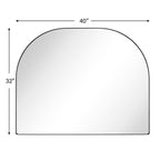 TEHOME Dezerae Large Arch Mirror for Mantel, 40'' W x 32'' H